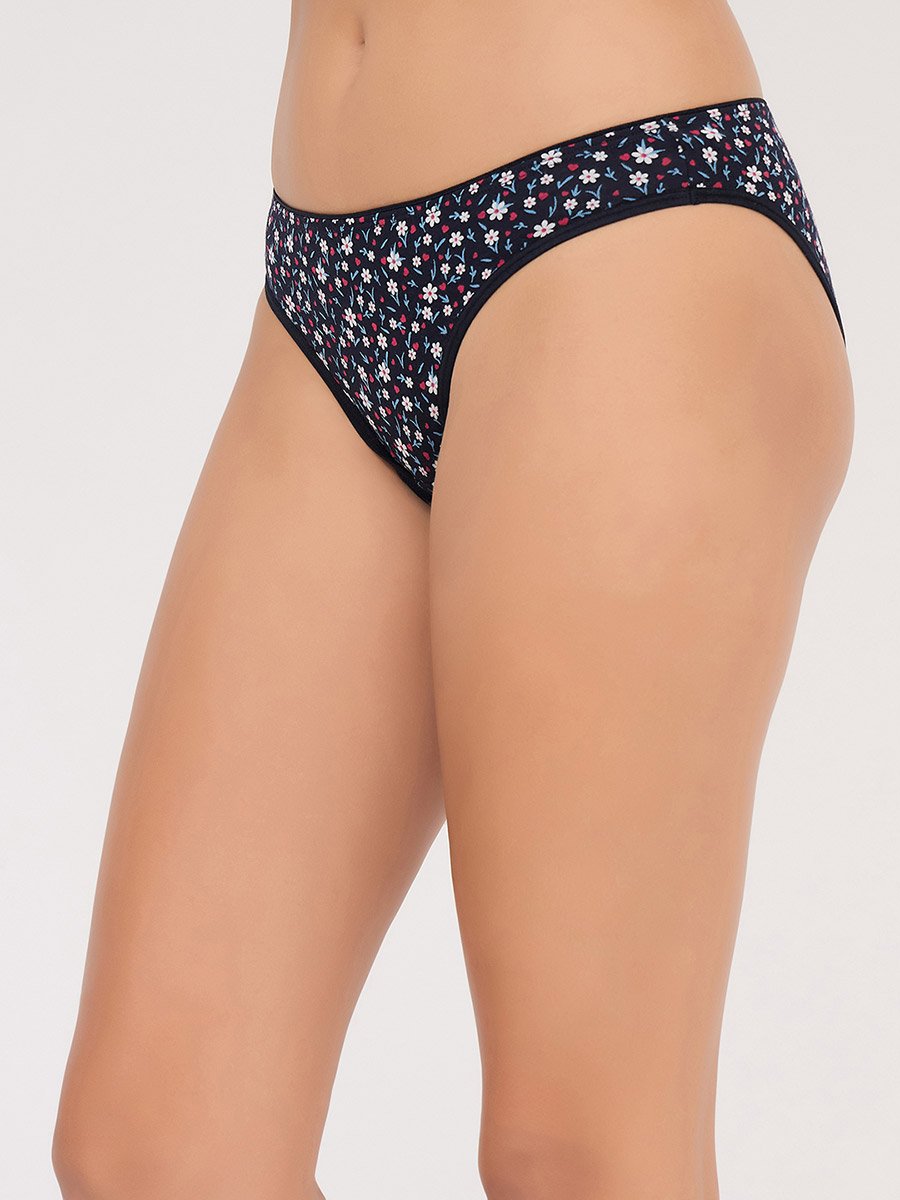 Pack of 3- Printed Low Waist Bikini - Cotton