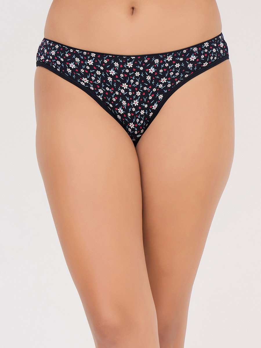 Pack of 3- Printed Low Waist Bikini - Cotton