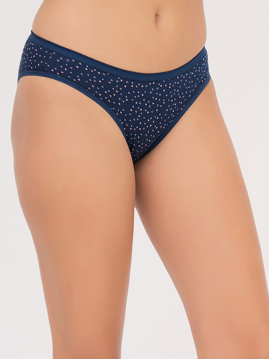Pack of 3- Printed Low Waist Bikini - Cotton