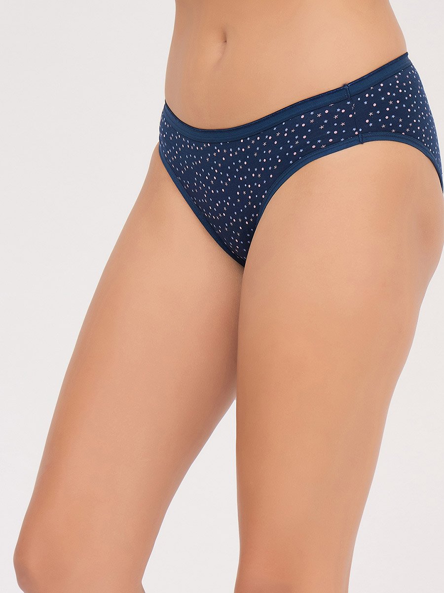 Pack of 3- Printed Low Waist Bikini - Cotton