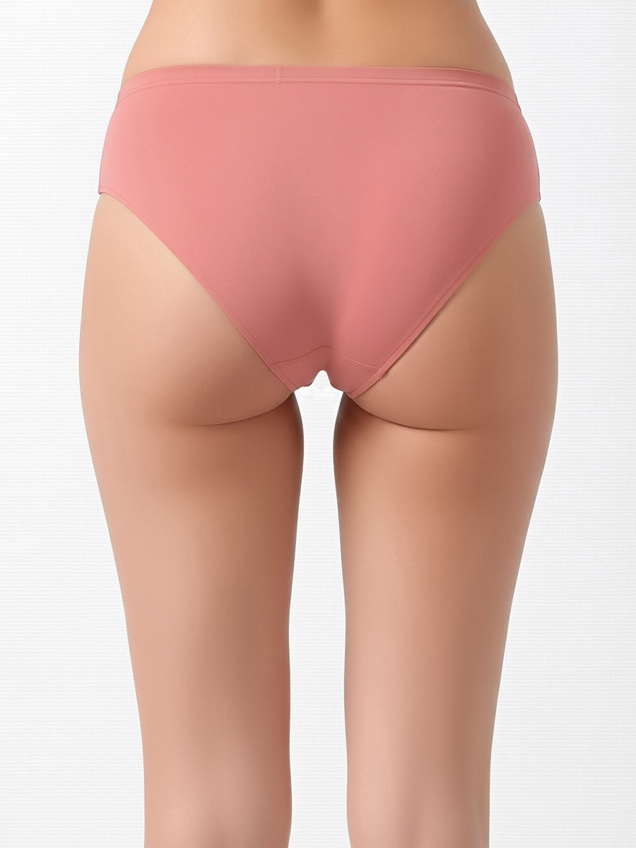 Pack of 3-Mid Waist Hipster Panties with Inner Elastic - Cotton