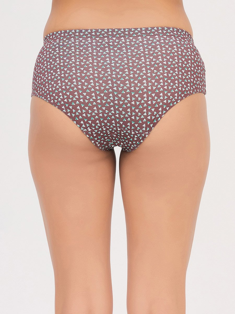 Pack of 3-Mid Hipster Bikini with Inner Elastic - Cotton