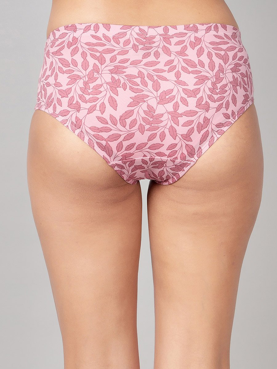 Pack of 3-Mid Hipster Bikini with Inner Elastic - Cotton