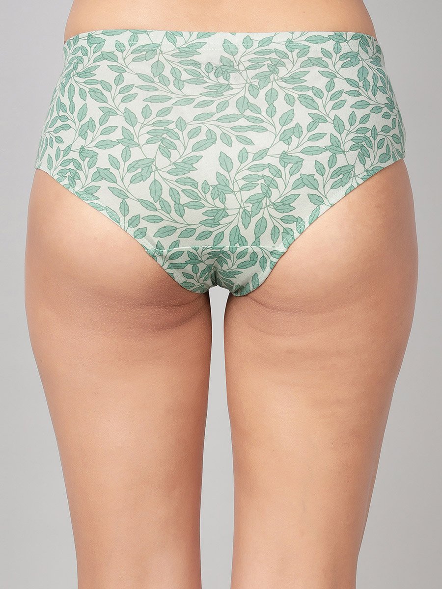 Pack of 3-Mid Hipster Bikini with Inner Elastic - Cotton
