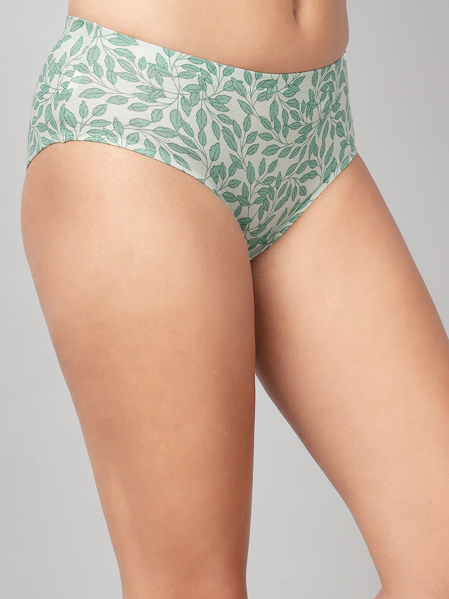 Pack of 3-Mid Hipster Bikini with Inner Elastic - Cotton