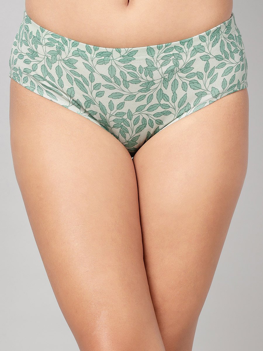 Pack of 3-Mid Hipster Bikini with Inner Elastic - Cotton