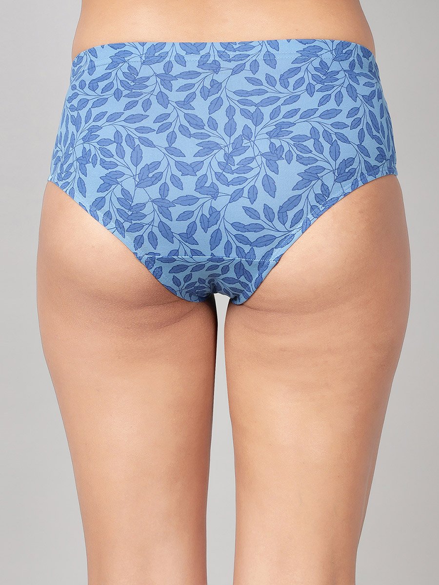Pack of 3-Mid Hipster Bikini with Inner Elastic - Cotton