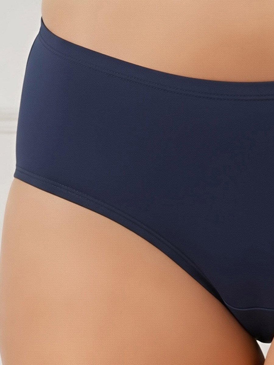 Pack of 3-Mid Hipster Bikini with Inner Elastic - Cotton