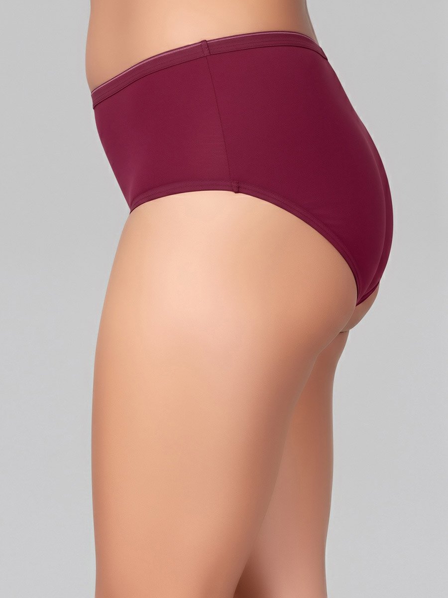 Pack of 3-Mid Hipster Bikini with Inner Elastic - Cotton