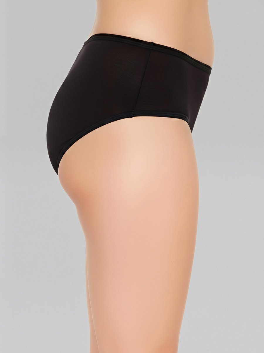 Pack of 3-Mid Hipster Bikini with Inner Elastic - Cotton