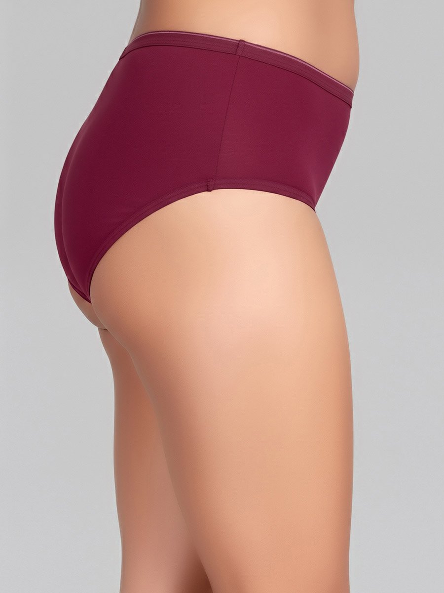 Pack of 3-Mid Hipster Bikini with Inner Elastic - Cotton