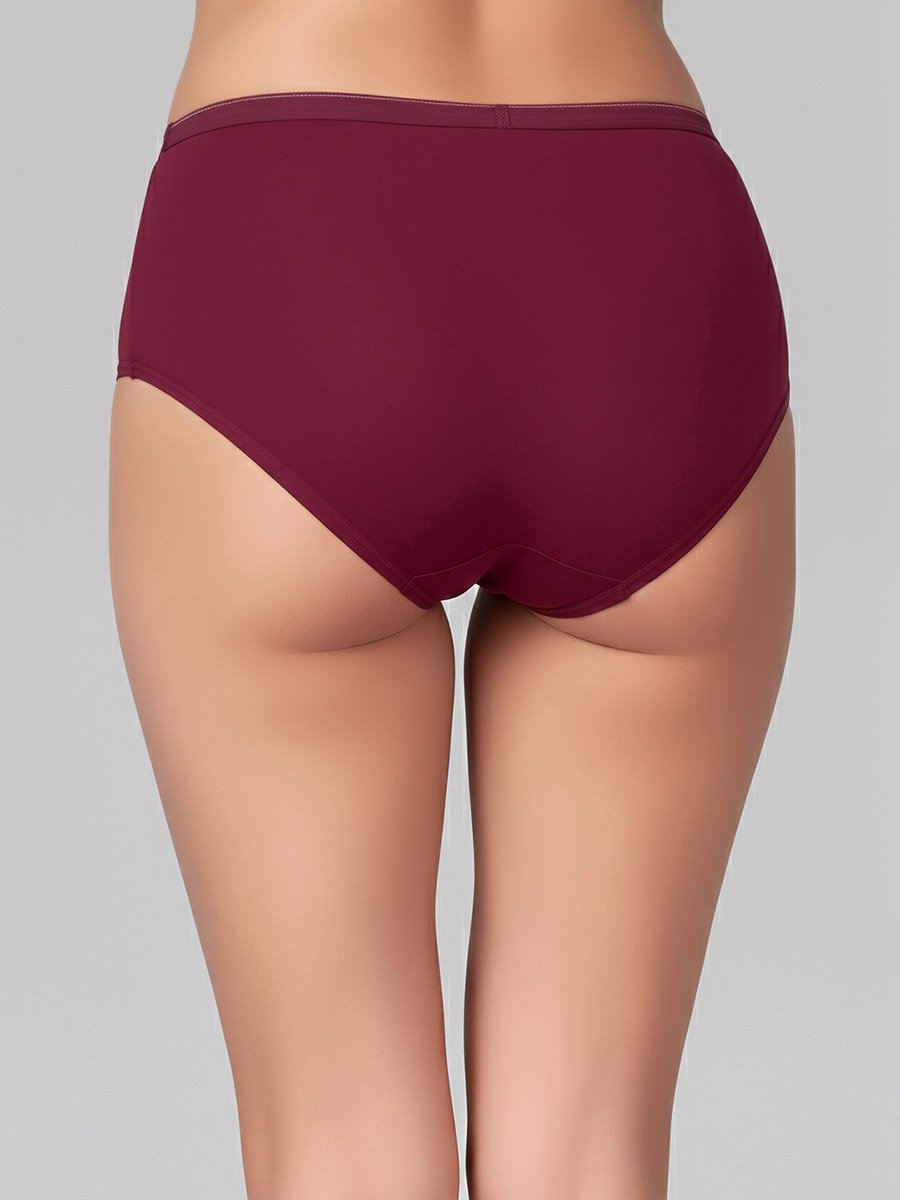 Pack of 3-Mid Hipster Bikini with Inner Elastic - Cotton