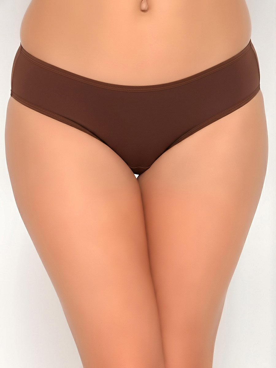 Pack of 3- Solid Bikini with Inner Elastic - Cotton