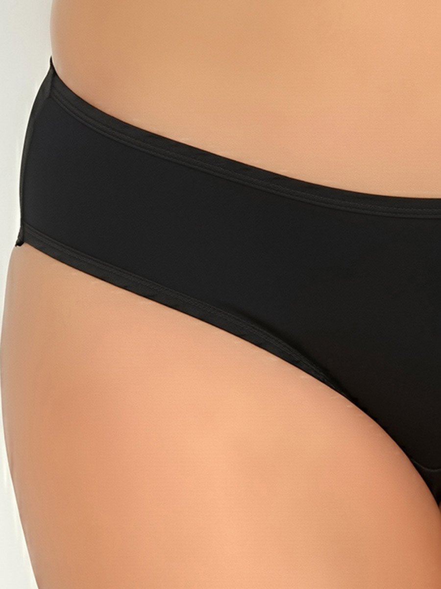 Pack of 3- Solid Bikini with Inner Elastic - Cotton
