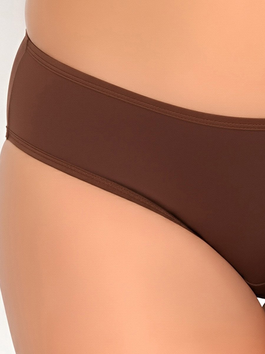 Pack of 3- Solid Bikini with Inner Elastic - Cotton