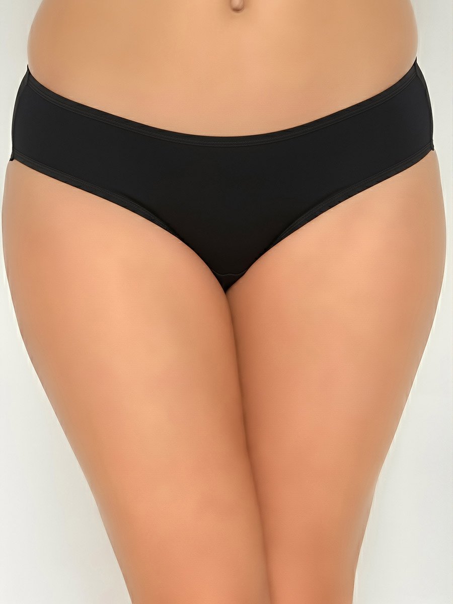 Pack of 3- Solid Bikini with Inner Elastic - Cotton