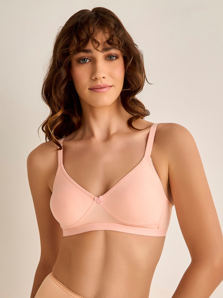 Bow Detail Non-Wired Non-Padded Bra