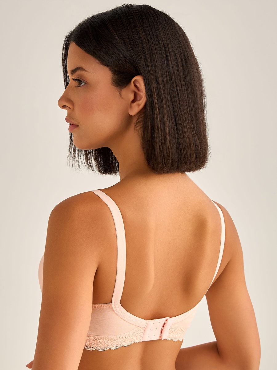 Padded Lace Trim Maternity Bra