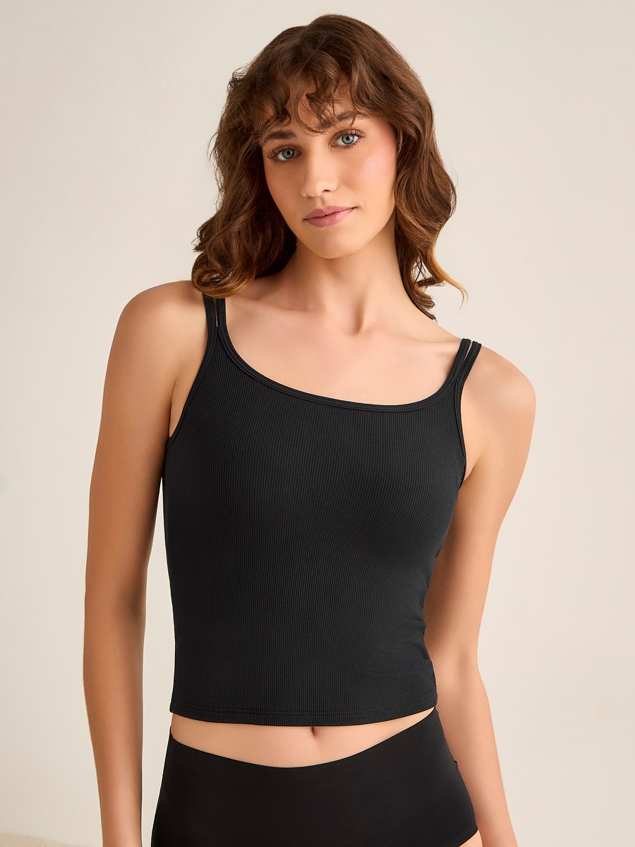 Cami Bra with Ribbed Design
