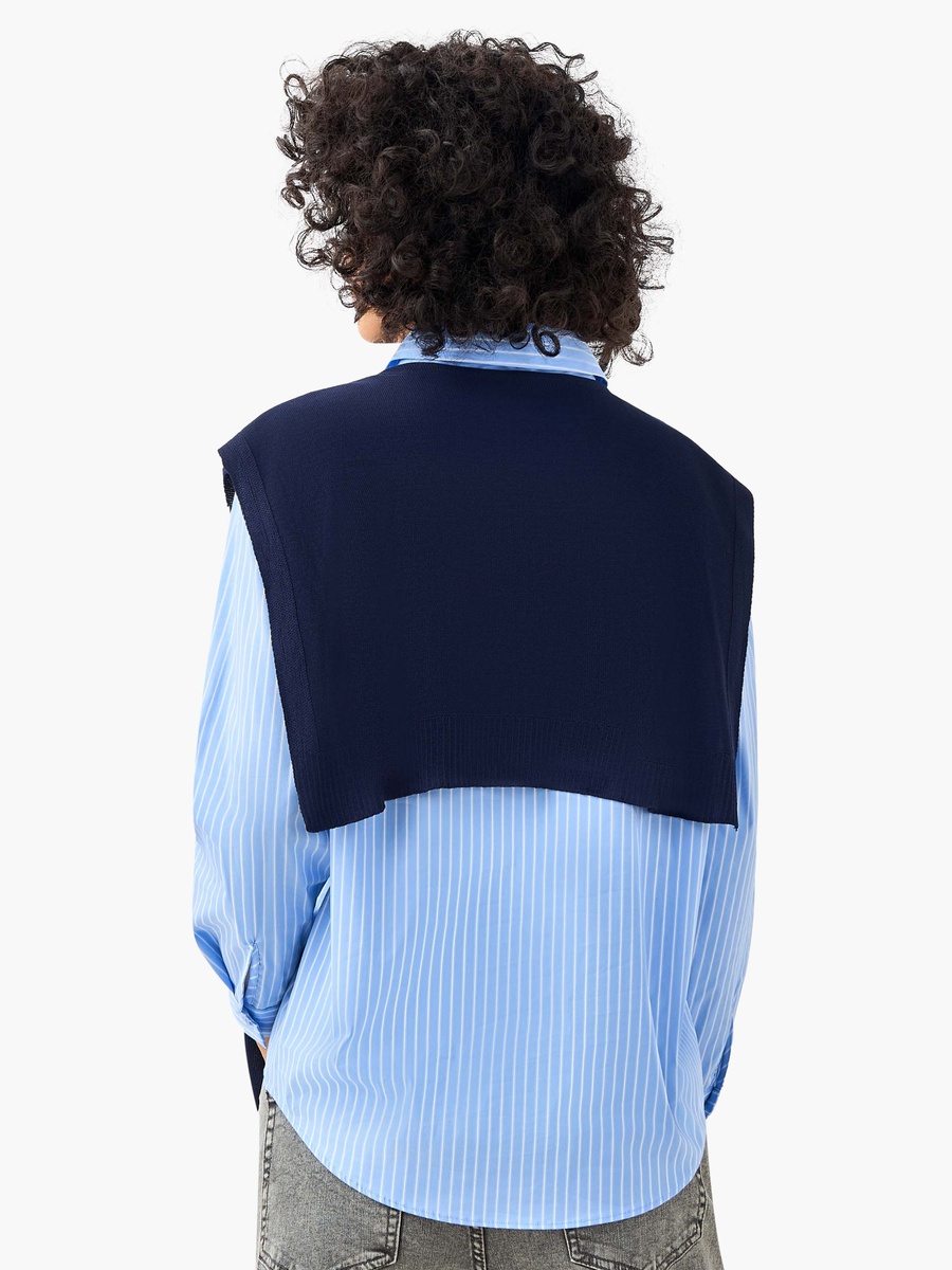 Regular Fit Shirt with Cardigan