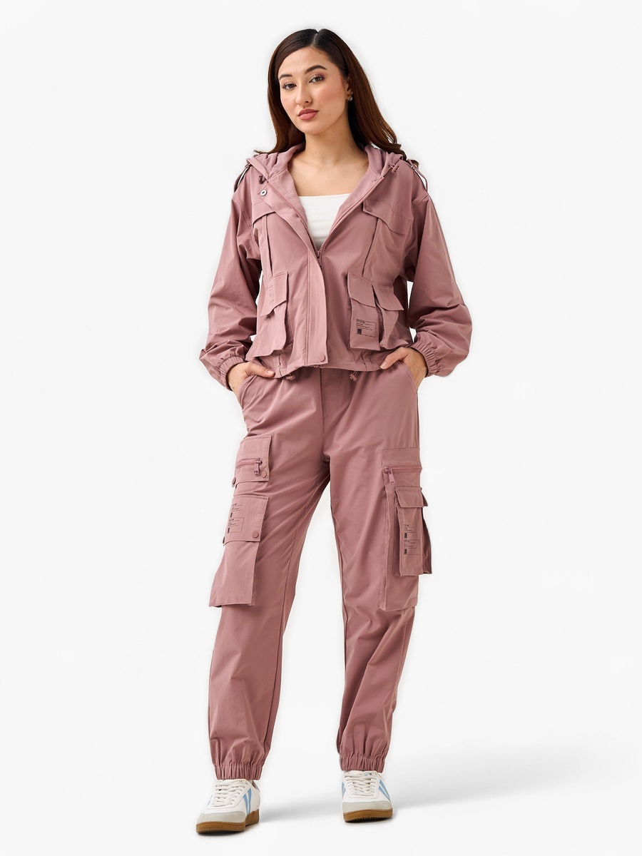 Hooded Parka Jacket with Pockets