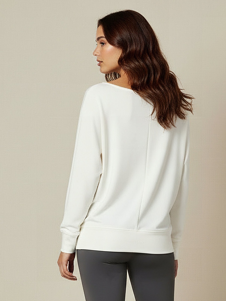 Women Boat Neck Sweatshirt