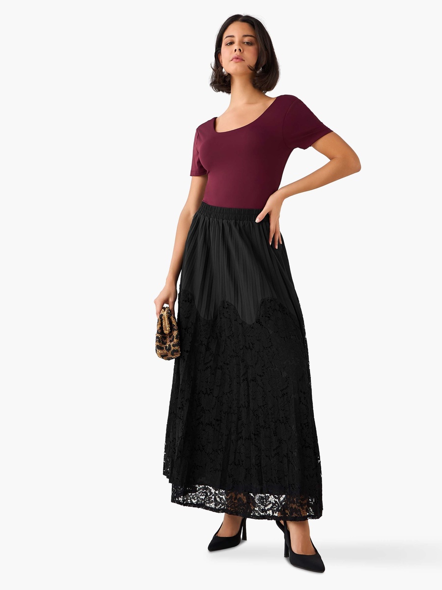 Maxi Lace Skirt with Elasticated Waist