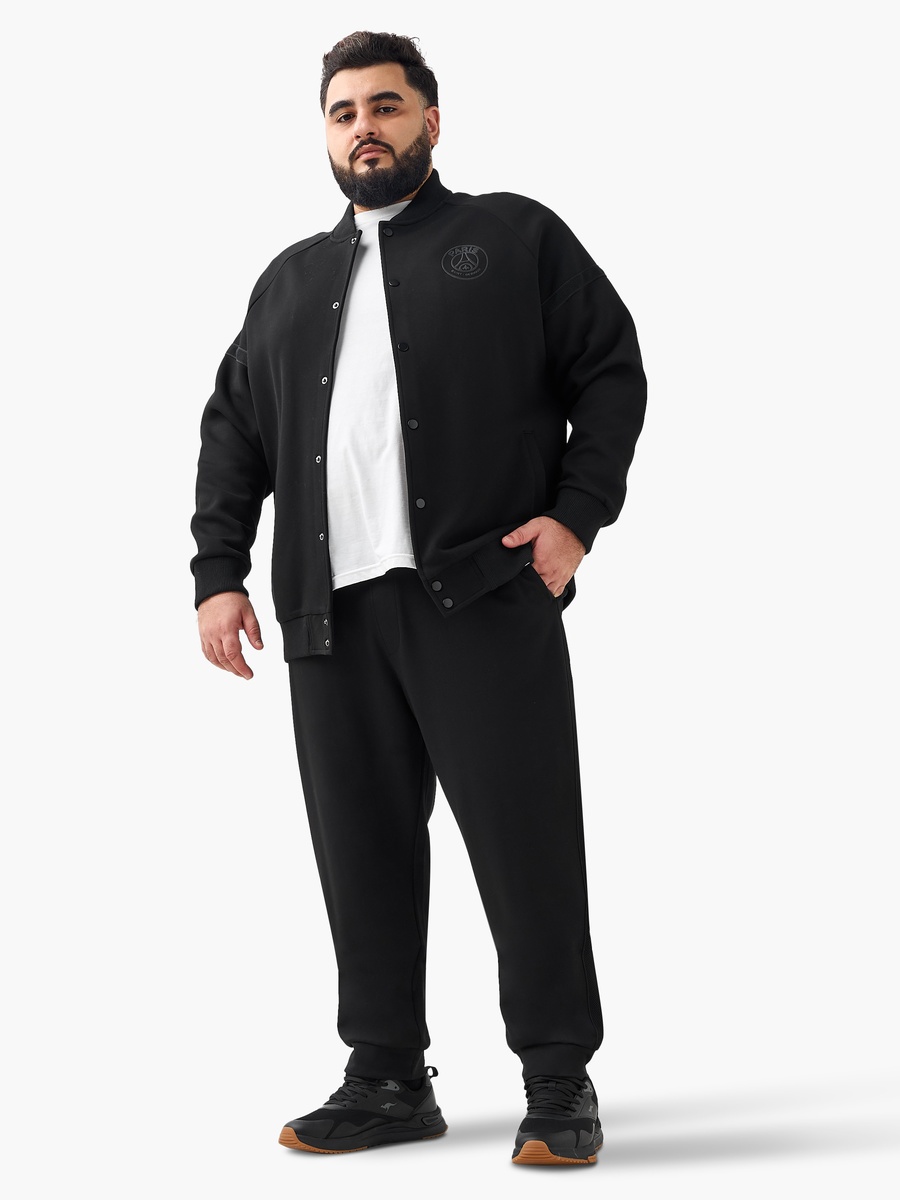 Men Regular Fit Paris Saint-Germain Print Longline Jacket
