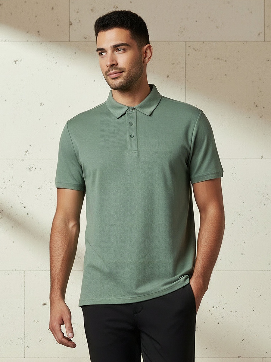Men Short Sleeve Polo T-Shirt