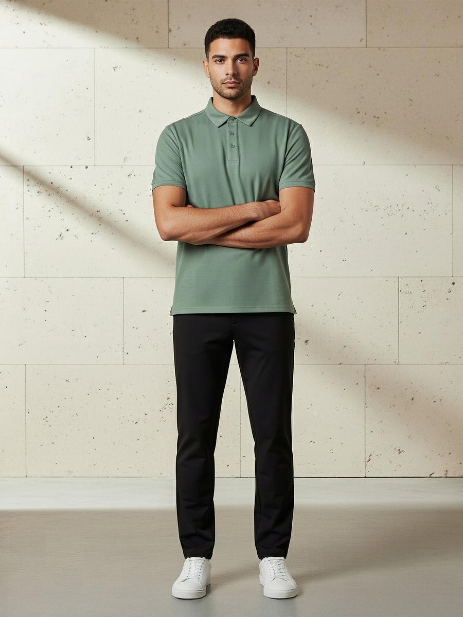Men Short Sleeve Polo T-Shirt