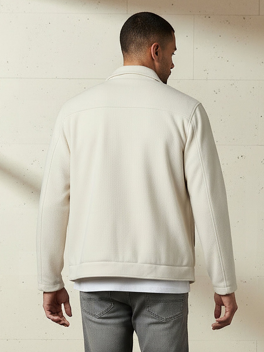 Men Regular Fit Soft Touch Jacket