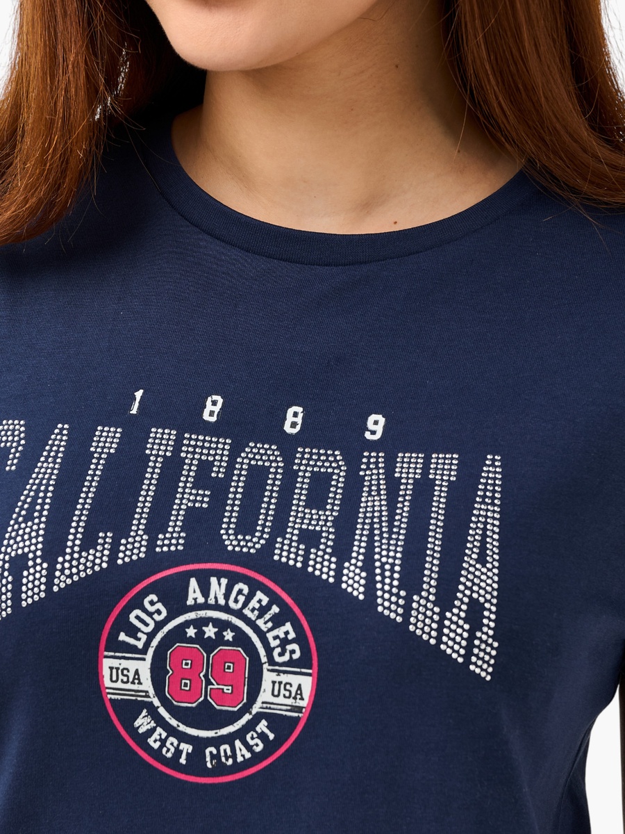 Regular Fit Cotton T-Shirt with Graphic Print