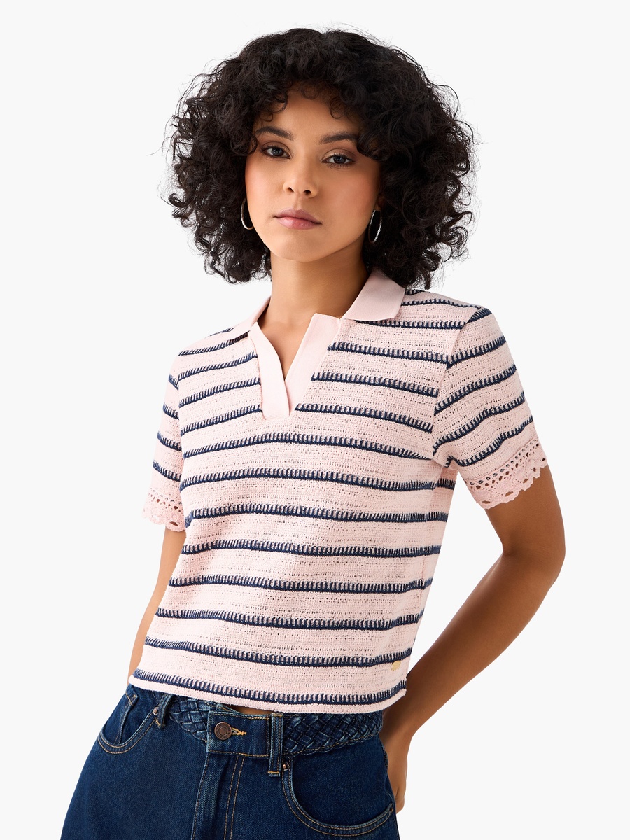 Regular Fit T-Shirt with Stripes