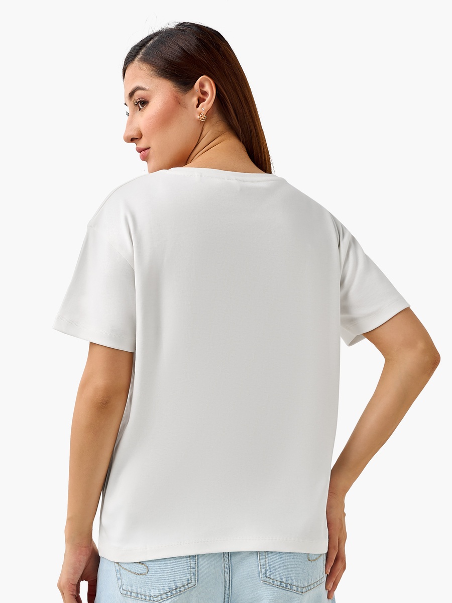 Regular Fit Cotton T-Shirt with Print
