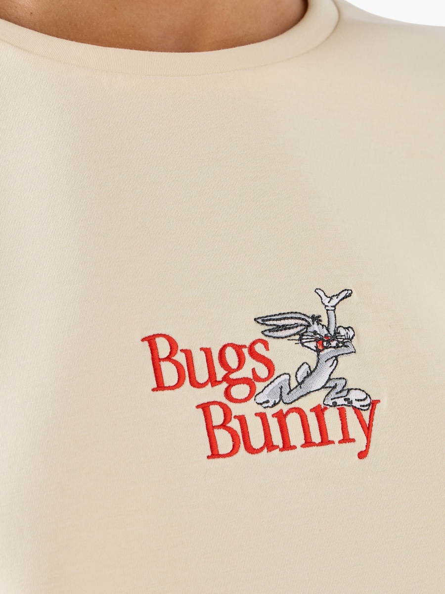 T-Shirt with Bugs Bunny Embroidery