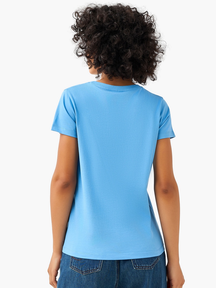 Regular Fit Cotton T-Shirt with Yale Print