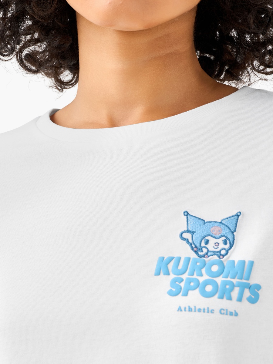 Regular Fit Cotton T-Shirt with Kuromi Print