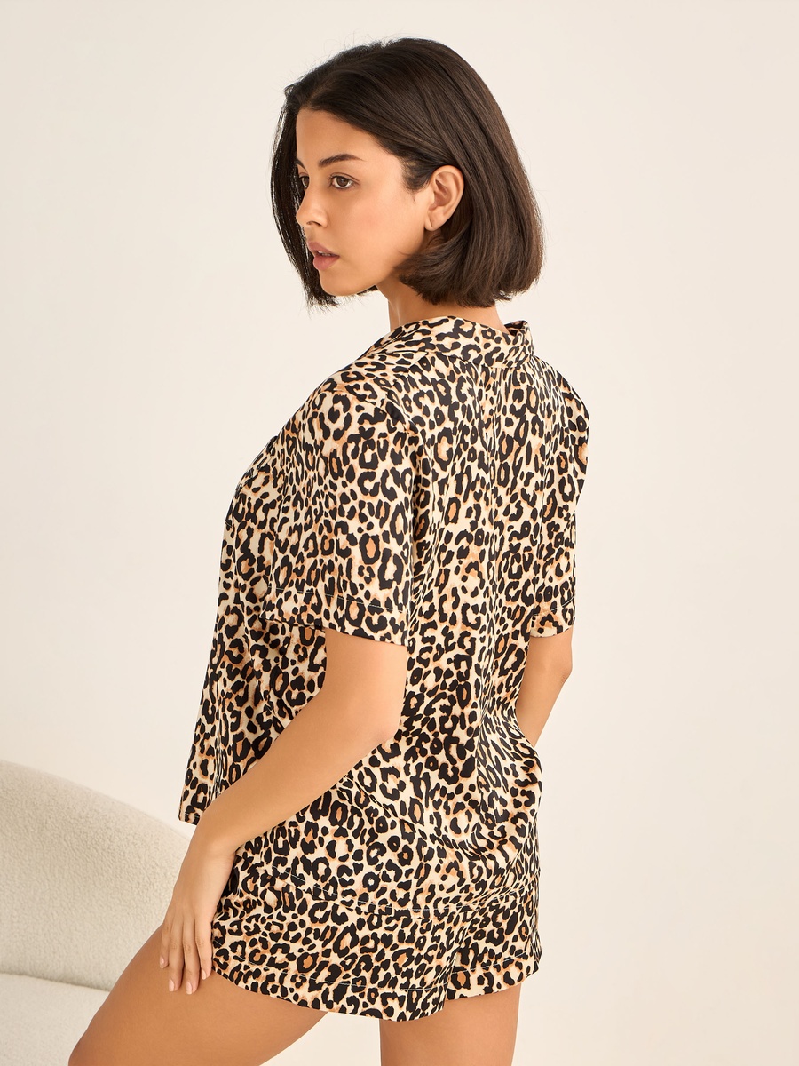 Shorts Set with Button-Down Shirt and Shorts