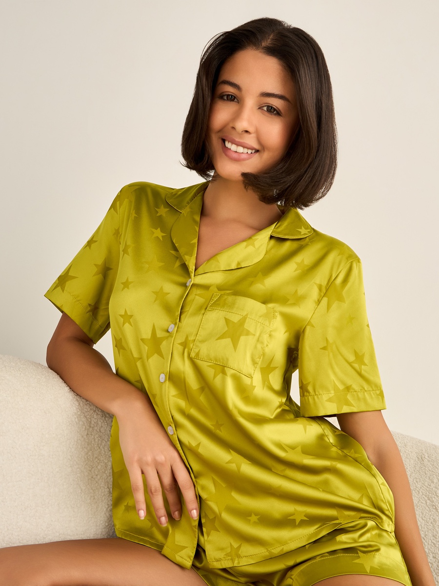 Shorts Set with Button-Down Shirt and Shorts