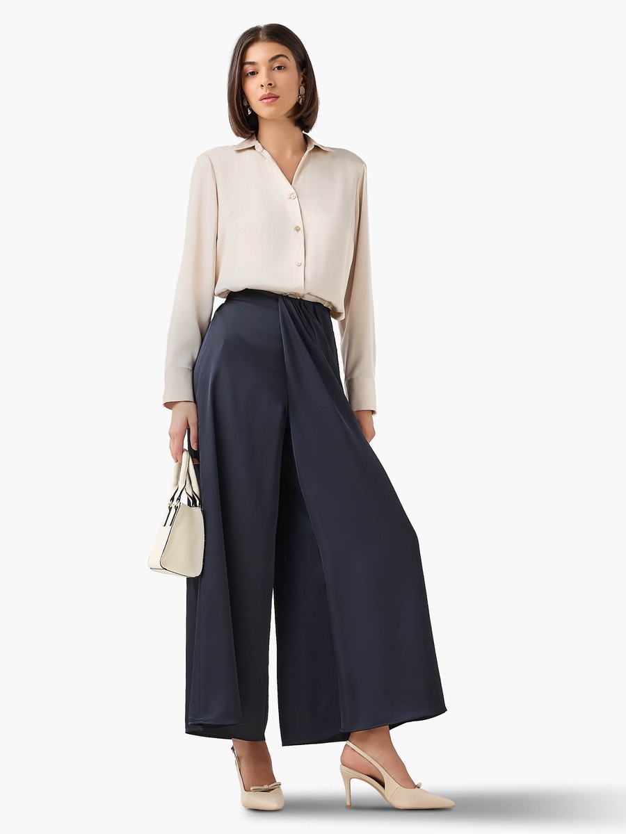 Wide Leg Drape Trousers