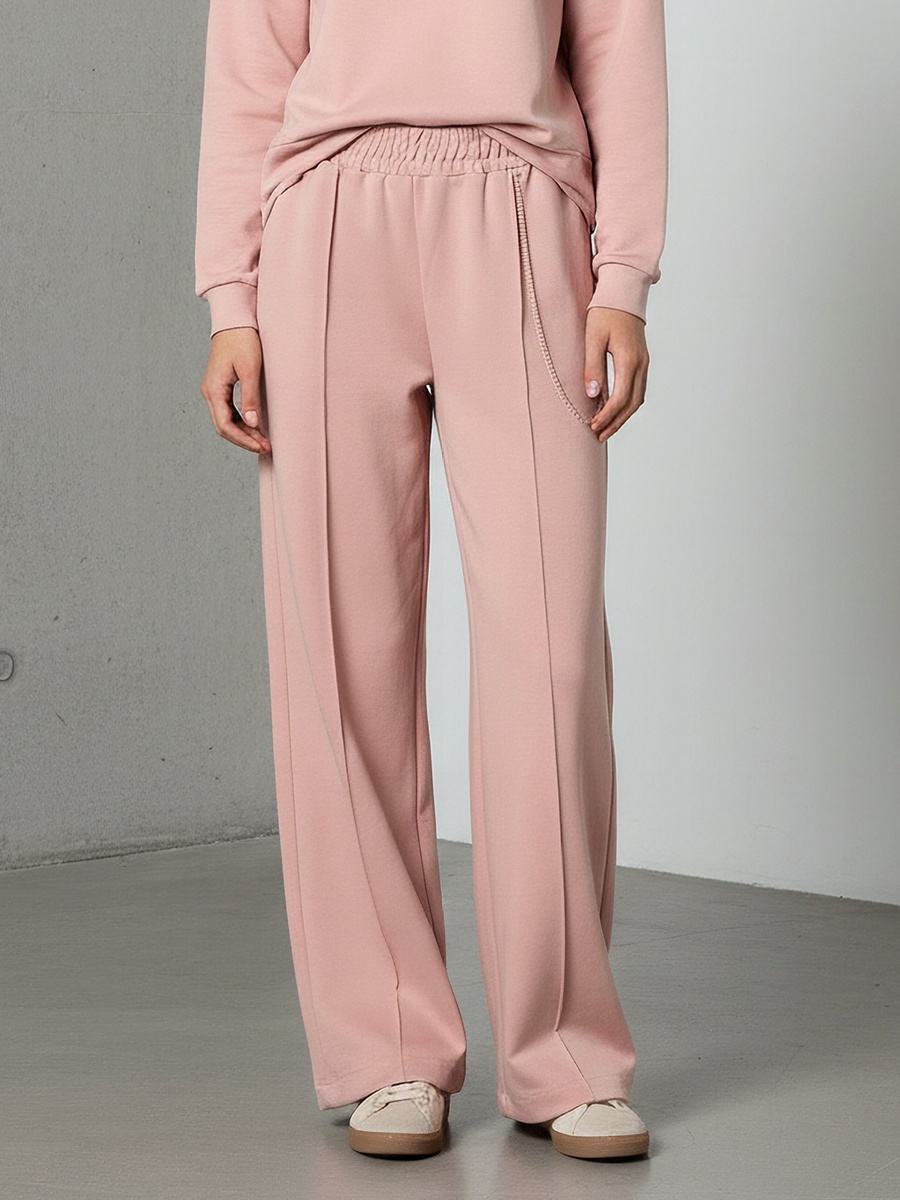 Regular Fit Mid-Rise Joggers with Chain Detail