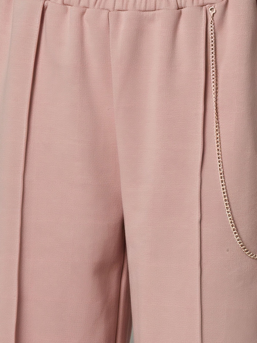Regular Fit Mid-Rise Joggers with Chain Detail