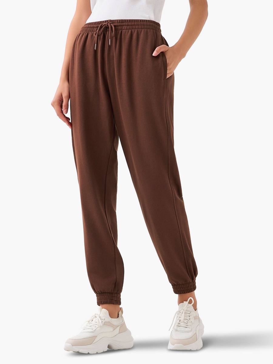 Regular Fit Flexi Waist Joggers with Pockets