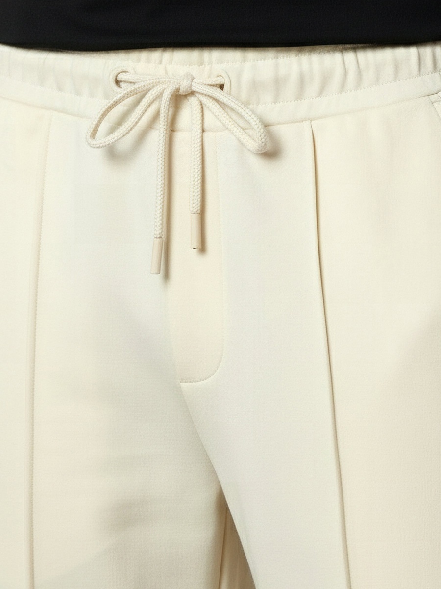Men Regular Fit Joggers with Tape Detail