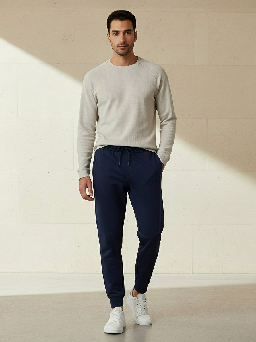 Men Non Stretchable Joggers with Pockets