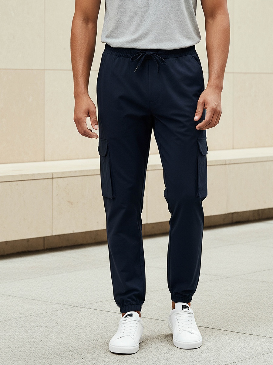 Men Cargo Joggers with Pockets