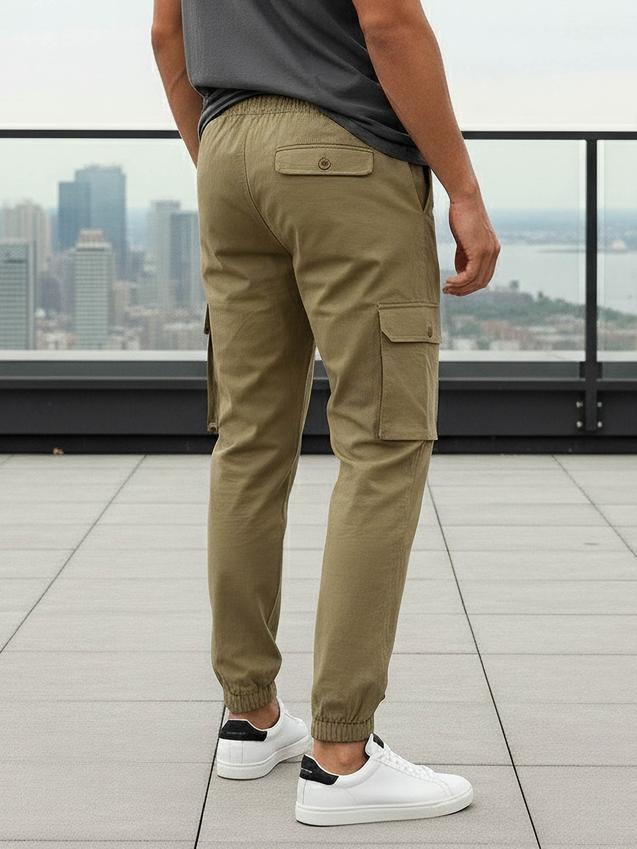 Men Cargo Joggers with Pockets