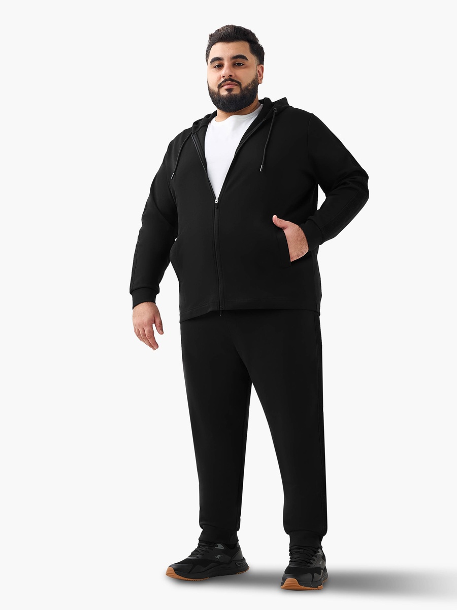 Men Regular Fit Joggers with Pockets