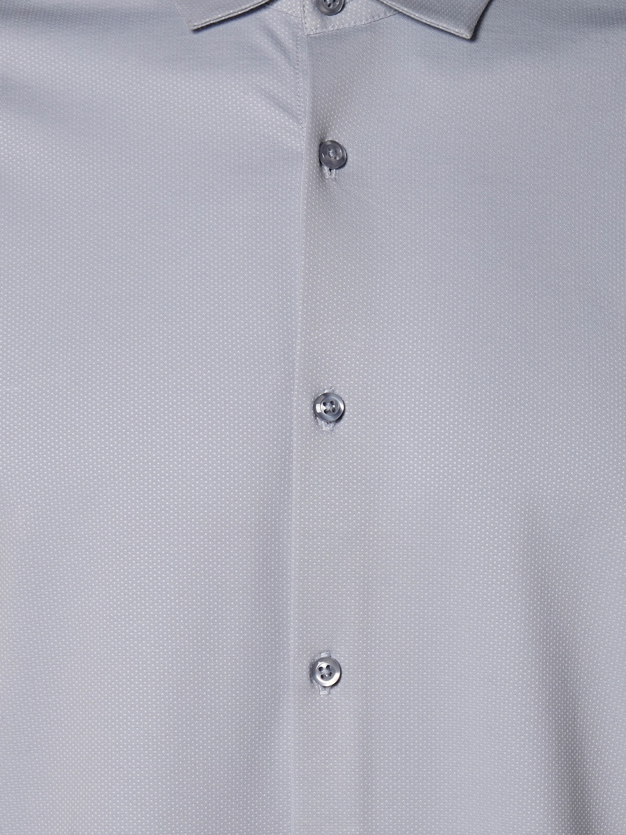 Men Regular Fit Collared Textured Long Sleeves Shirt