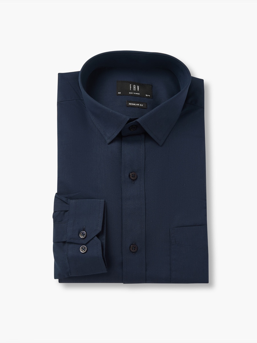 Men Regular Fit Collared Long Sleeves Shirt - Set of 2